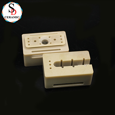 CNC Machining AIN Ceramic Insulator Component Aluminum Nitride Heat Sink