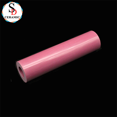 Customized Pink Color 95 Alumina Ceramic Heat Pipe