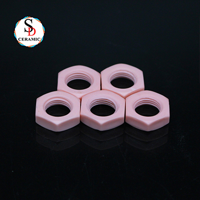 Customized Pink Color 95 Alumina Ceramic Heat Pipe