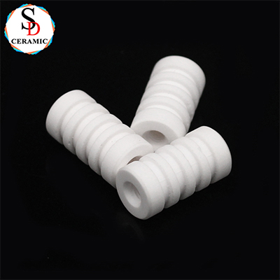 High Electrical Insulation 95% Alumina Thread Ceramic Tube