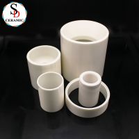 Zirconia Lining Tubes / Ring For Machine Industrial ZrO2 Ceramic Part