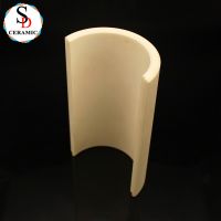 Electrical Insulator 99 Alumina Ceramic Semicylinder Sheet