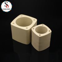 High Temperature Resistant Square Alumina Ceramic Body Fuse Tube