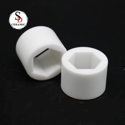 Customize 95 Alumina Inner Hexagonal Ceramic Shaft Sleeve For Deep Well Pump