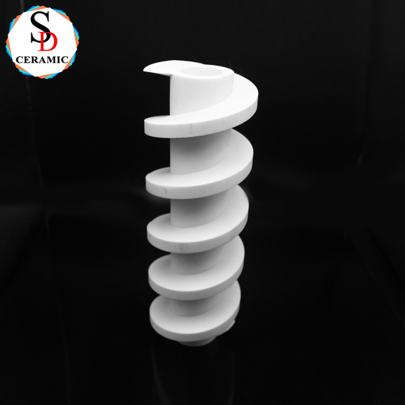 C795 C799 Alumina Threaded Ceramic Pipe Thread Tube Ceramic Auger