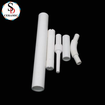 High Electrical Insulation 95% Alumina Thread Ceramic Tube