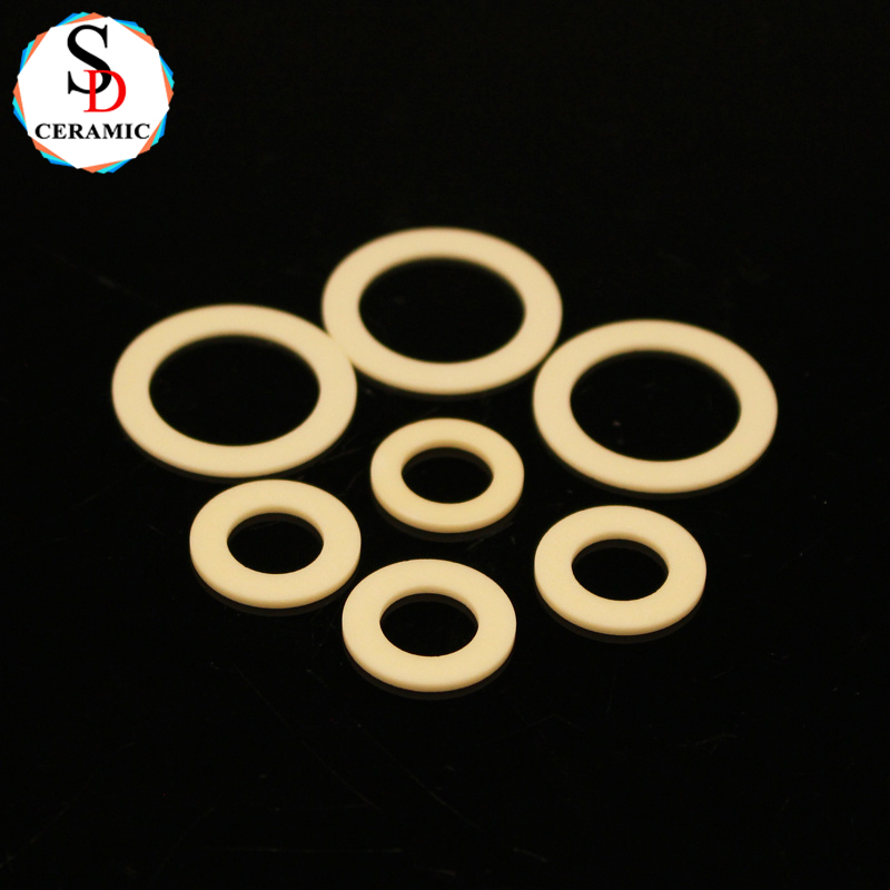 CNC Machining High Strength 99% Alumina Ceramic Spacer Al2O3 Ceramic Part